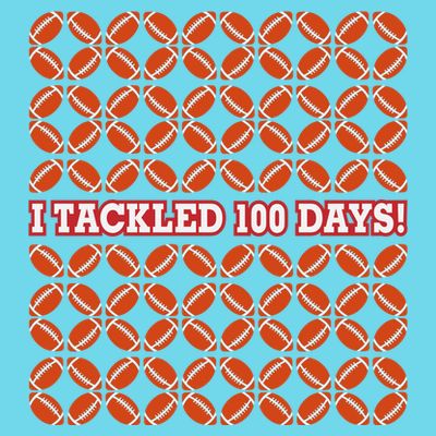 I Tackled 100 Days Football School Celebration T-Shirt