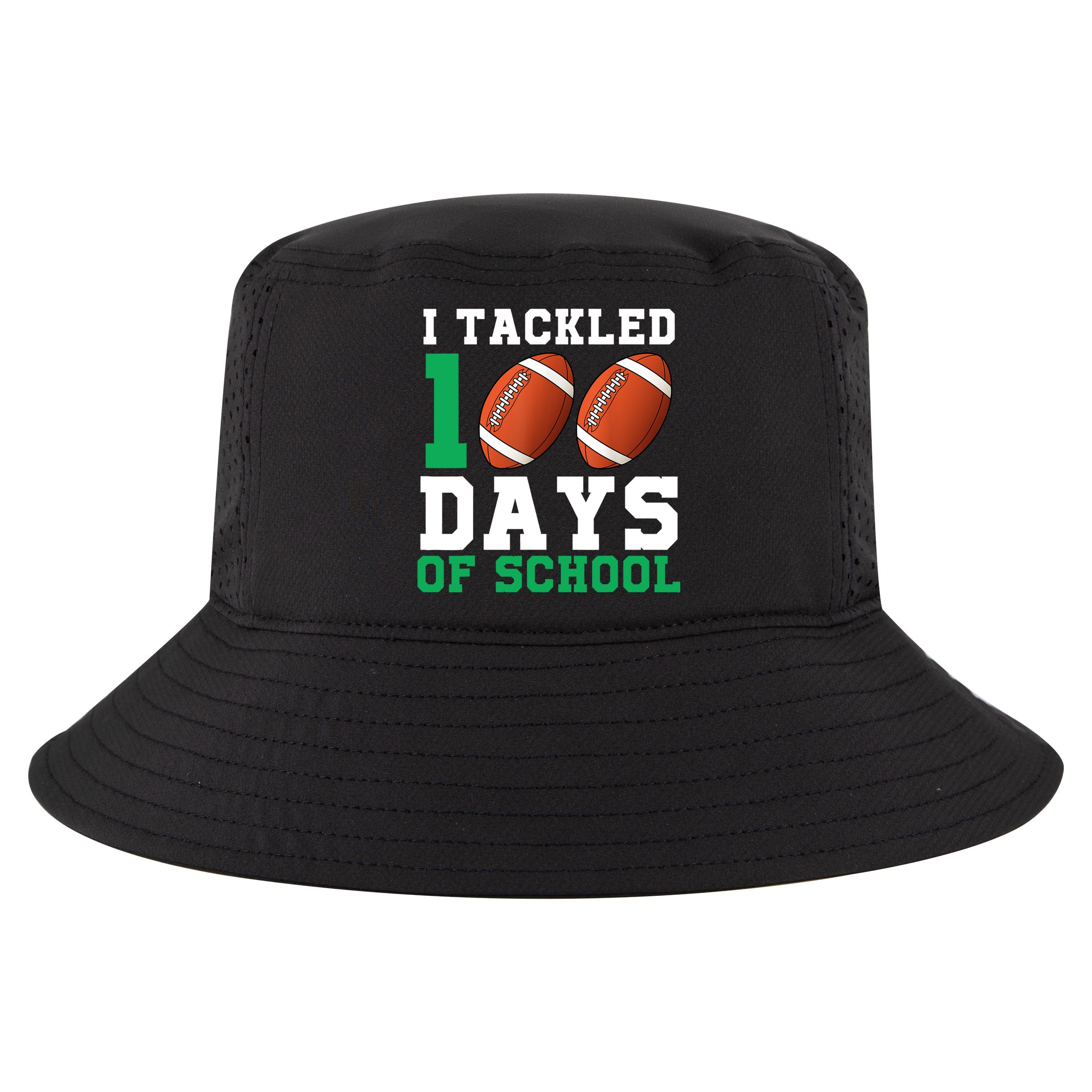 I Tackled 100 Days of School 100th Day of School Student Cool Comfort Performance Bucket Hat