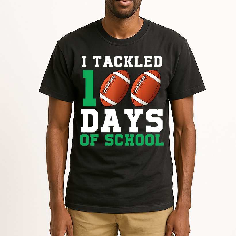 I Tackled 100 Days of School 100th Day of School Student Tall T-Shirt