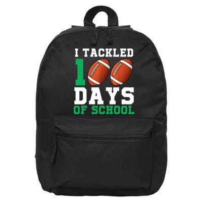 I Tackled 100 Days of School 100th Day of School Student 16 in Basic Backpack