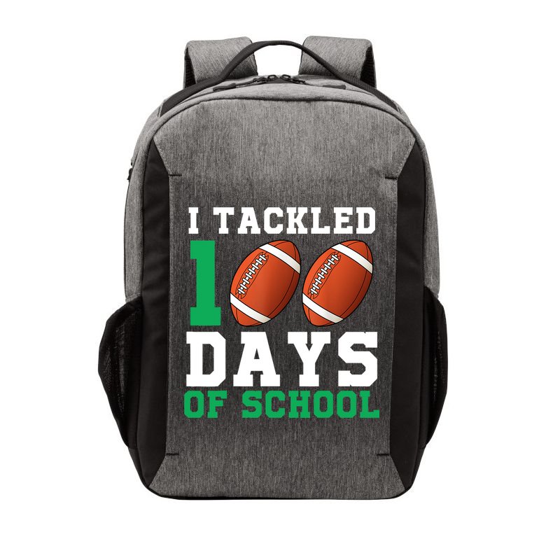 I Tackled 100 Days of School 100th Day of School Student Vector Backpack