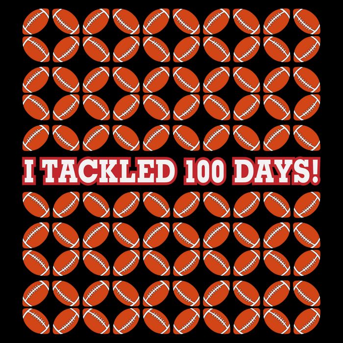 I Tackled 100 Days Of School Football Backpack
