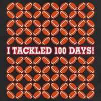 I Tackled 100 Days Of School Football Adult Drive Performance Visor