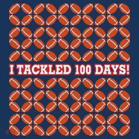 I Tackled 100 Days Of School Football 7 Panel Mesh Trucker Snapback Hat