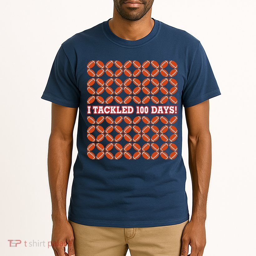 I Tackled 100 Days Of School Football Tall T-Shirt