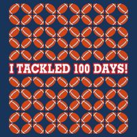 I Tackled 100 Days Of School Football Flatbill Hat