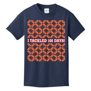 I Tackled 100 Days Of School Football Kids T-Shirt