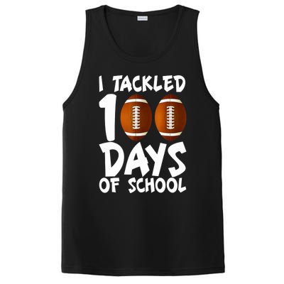 I Tackled 100 Days Of School Football 100th Day Gifts PosiCharge Competitor Tank