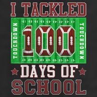 I Tackled 100 Days Of School Football 100th Day Cool Comfort Performance Bucket Hat