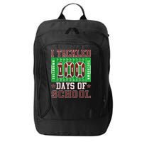 I Tackled 100 Days Of School Football 100th Day City Backpack