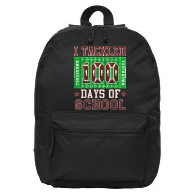 I Tackled 100 Days Of School Football 100th Day 16 in Basic Backpack