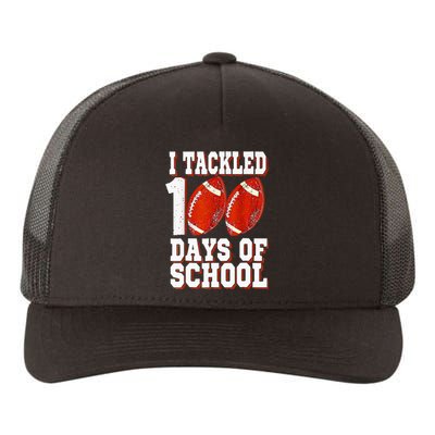 I Tackled 100 Days Of School Football 100th Day Yupoong Adult 5-Panel Trucker Hat