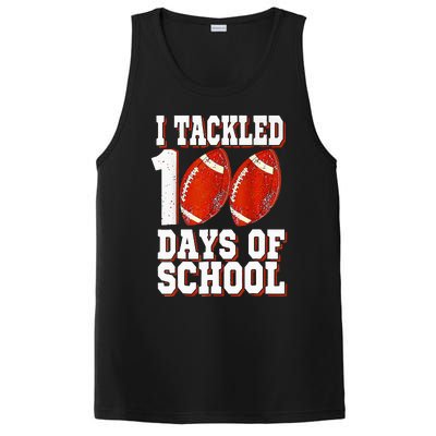 I Tackled 100 Days Of School Football 100th Day PosiCharge Competitor Tank