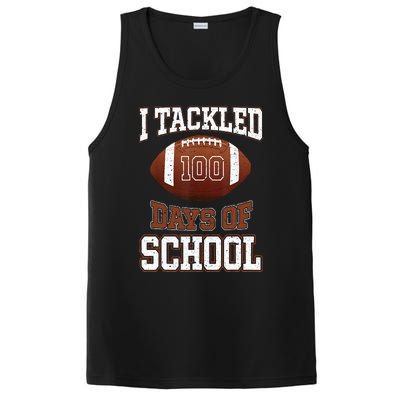 I Tackled 100 Days School 100th Day Football Student Teacher PosiCharge Competitor Tank