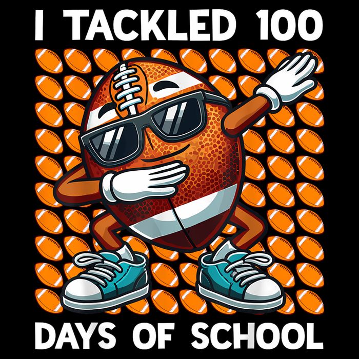I Tackled 100 Days Of School Football 100 Days Of School Flexfit Unipanel Trucker Cap