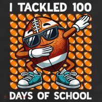 I Tackled 100 Days Of School Football 100 Days Of School 11oz C Handle Ceramic Mug