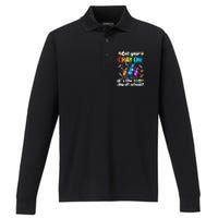 It's The 100 Days Of School Get Your Cray On Performance Long Sleeve Polo