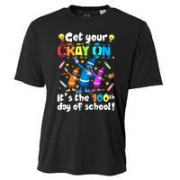 It's The 100 Days Of School Get Your Cray On Cooling Performance Crew T-Shirt