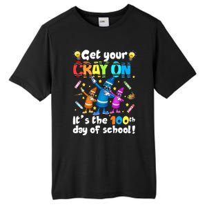 It's The 100 Days Of School Get Your Cray On Tall Fusion ChromaSoft Performance T-Shirt