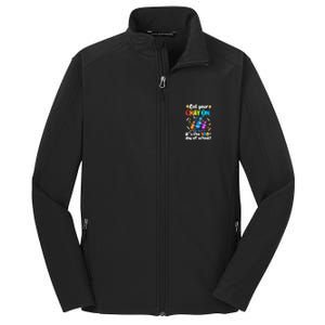 It's The 100 Days Of School Get Your Cray On Core Soft Shell Jacket