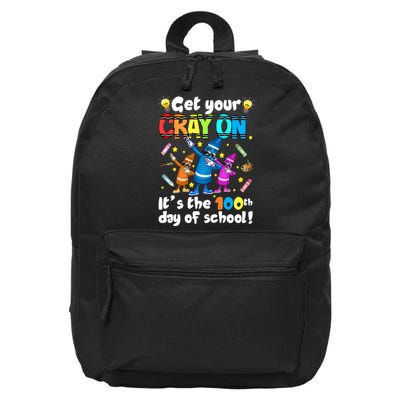 It's The 100 Days Of School Get Your Cray On 16 in Basic Backpack