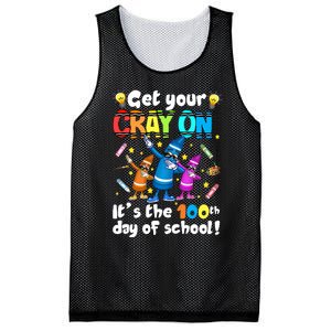 It's The 100 Days Of School Get Your Cray On Mesh Reversible Basketball Jersey Tank