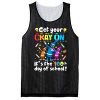 It's The 100 Days Of School Get Your Cray On Mesh Reversible Basketball Jersey Tank