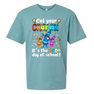 It's The 100 Days Of School Get Your Cray On Sueded Cloud Jersey T-Shirt