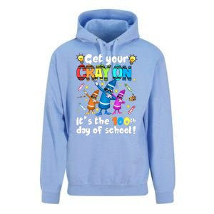 It's The 100 Days Of School Get Your Cray On Unisex Surf Hoodie