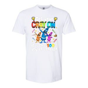 It's The 100 Days Of School Get Your Cray On Softstyle CVC T-Shirt