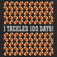 I Tackled 100 Days Of School Funny Football Cool Comfort Performance Bucket Hat