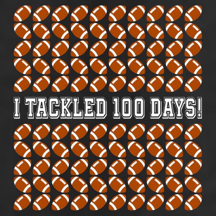 I Tackled 100 Days Of School Funny Football Cool Comfort Performance Bucket Hat