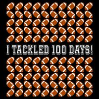 I Tackled 100 Days Of School Funny Football Cooling Performance Crew T-Shirt