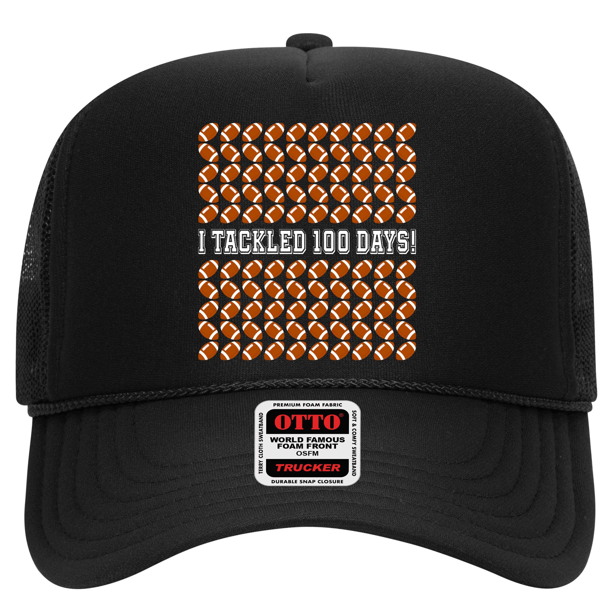 I Tackled 100 Days Of School Funny Football Hat