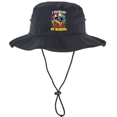 I Tackled 100 Days Of School Football Colorful Legacy Cool Fit Booney Bucket Hat