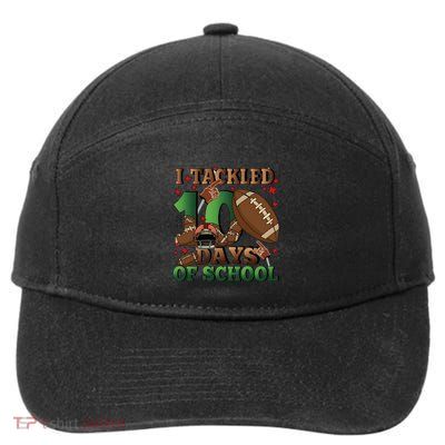 I Tackled 100 Days Of School American Football 7-Panel Snapback Hat