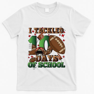 I Tackled 100 Days Of School American Football T-Shirt