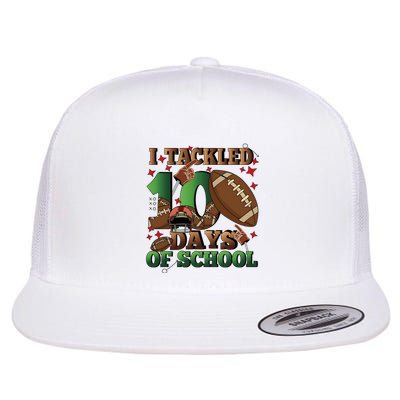 I Tackled 100 Days Of School American Football Flatbill Hat