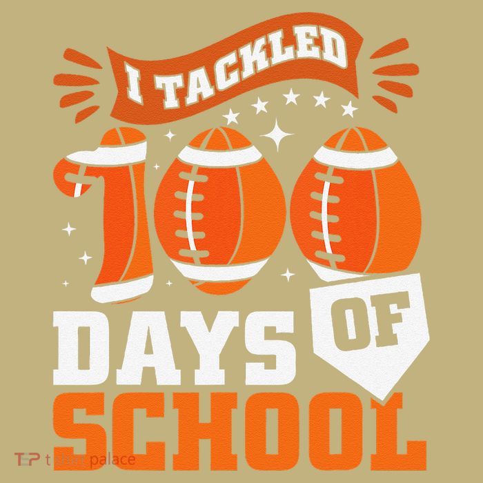 I Tackled 100 Days Of School Football 100th Day Style Cooling Performance Long Sleeve Crew