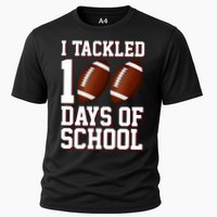 I Tackled 100 Days Of School Football Cooling Performance Crew T-Shirt