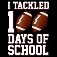 I Tackled 100 Days Of School Football Sustainable Bucket Hat