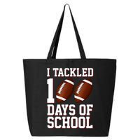 I Tackled 100 Days Of School Football 25L Jumbo Tote