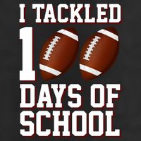 I Tackled 100 Days Of School Football 25L Jumbo Tote