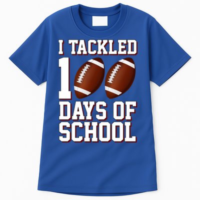 I Tackled 100 Days Of School Football Tall T-Shirt