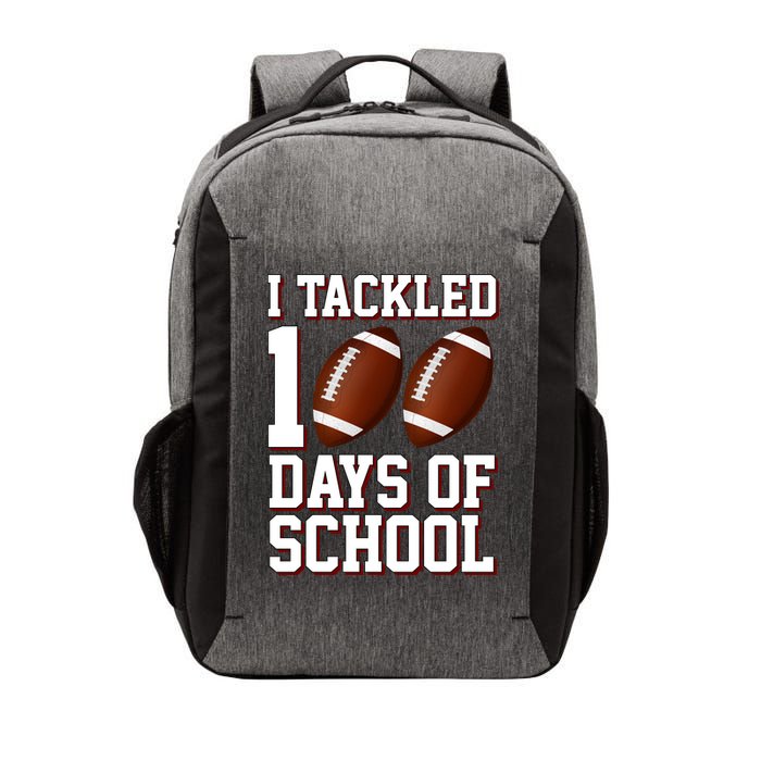 I Tackled 100 Days Of School Football Vector Backpack