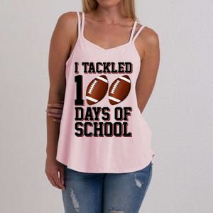 I Tackled 100 Days Of School Football Women's Strappy Tank