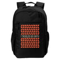 I Tackled 100 Days Of School Football 100th Day Gifts Daily Commute Backpack