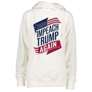 Impeach Trump 2024 Democrat Elections Impeach Trump Again Womens Funnel Neck Pullover Hood