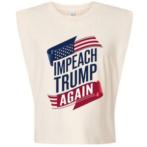 Impeach Trump 2024 Democrat Elections Impeach Trump Again Garment-Dyed Women's Muscle Tee