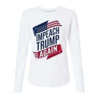 Impeach Trump 2024 Democrat Elections Impeach Trump Again Womens Cotton Relaxed Long Sleeve T-Shirt